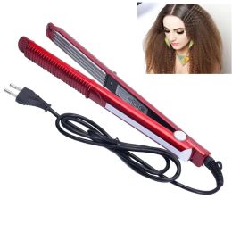 Straighteners Professional Ceramic Corrugated Iron for Hair Wave Corrugation Flat Irons Electric Curling Crimped Wide Plates Beauty Hair Iron