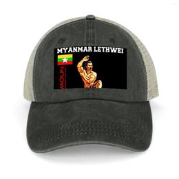Ball Caps Lethwei - Burmese Boxing Martial Art Cowboy Hat In The Sunhat Women's Men's