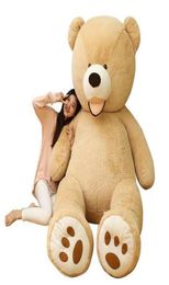 1PC 100cm America Giant Teddy Bear Plush Toys Soft Teddy Bear Outer Skin Coat ular Birthday&Valentine's Gifts Girls Kid's Toy4600502