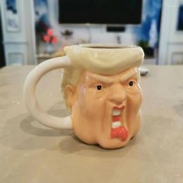 Mugs 301-400ml Trump 3D Ceramic Mug Weird Coffee Cup Funny Water Cups Home Decor Funky Beverage Tea Drinkware