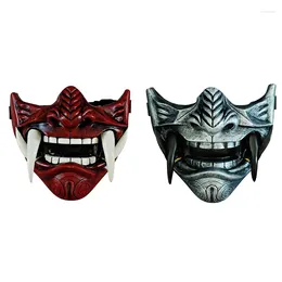 Party Favor Halloween Face Cover Japanese Demon Prajna Facecover Buddhism Ghost Cosplay Hanya