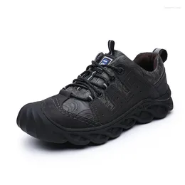 Fitness Shoes Hiking Men Summer Winter Outdoor Warm Fur Non Slip Fashion Footwear Boys Work Ankle Boot Genuine Leather Rubber