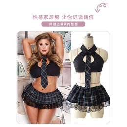 Fat Size Student Uniform, Fun Lingerie, Sexy Fat Woman Uniform 161375