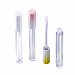 wholesale Plastic Empty Lipgloss Base Plum Blossom Shape Gradual Yellow Pink White Lid Makeup Tools Ctainers Lip Glzae Bottle C4mu#