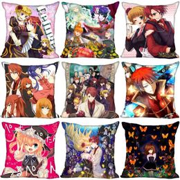 Pillow Case Umineko No Naku Koro Ni Wedding Decorative Fabric Pillows Cover Accessories PillowCase 40X40 45X45cm 0918