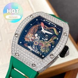 RM Racing Wrist Watch RM50-01 Dragon Tiger Tourbillon Limited Edition Fashion Leisure Sports Chronograph