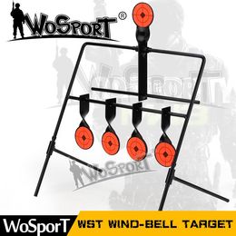 Återställ Taktisk skytte 5-plattor utomhus Target Airsoft Steel BB Metal Slingshot paintball bågskytte jaktpistol inomhus bsesj