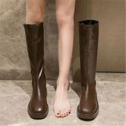 Boots New Winter Warm Fur Leather Models Snow Boots Women Knee High Shoes Female Fashion Long Boots Feminino Zapatos Mujer Bota 3540