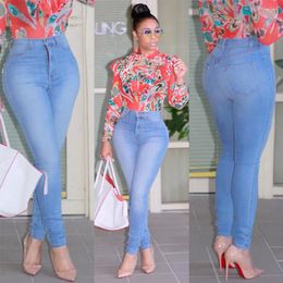 Women's Jeans Spring 2024 Skinny High Waist Woman Sexy Push Up Slim Denim Pencil Pants Female Casual Elasticity