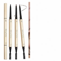 5 Colours Double Head Eyebrow Pencil Lg Lasting Waterproof Ultra-thin Eye Brow Pen Black Grey Brown Colour Cosmetic Makeup Tools 752N#