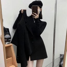 Two Piece Dress Khaki Set For Women Long Sleeve Outfit Suit With Skirt And Blazer Summer Womens Short 2 Sets Slit Black Mini Office