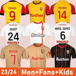 Maillot RC LeNs 2023/2024 Soccer Jerseys Kid Kit Champions League Football Shirts Foot Home Away Third 3rd 23 24 Fan Player Version SOTOCA FOFANA BUKSA PEREIRA