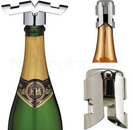 Portable Stainless Steel Wine Stopper Vacuum Sealed Champagne Bottle Cap Barware Bar Tools Rra21794116810
