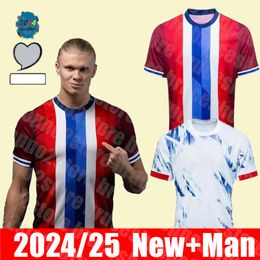 Brand new 2024/25 norse home away Soccer Jerseys Haaland 24 25 noruega ODEGAARD Berge King camisetas de futbol national team Football Uniforms jersey Soccer fansb