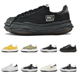 2024 new maison mihara yasuhiro Shoes Designer Hiking Canvas Shoes platform Outdoor Low MMY White Black Grey Khaki chunky wavy soles men Trainer Fashion Casual qeu