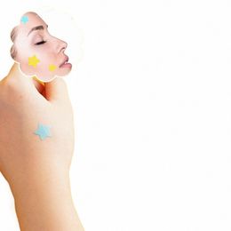 28pcs Colourful Acne Patches Cute Star Shaped Acne Treatment Sticker Invisible Acne Cover Removal Pimple Patch Skin Care 70ds#