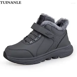 Casual Shoes TUINANLE Womens Platform Sneakers Men Flat Warm Breathable Thick Sole Running Sports Couples Plush Sneaker