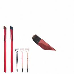 wild Eyebrow Brush Square Three-dimensial Eyebrow Handicraft Double Headed Eyebrow Eyel Brush Multi Functial Makeup Tool 62YQ#