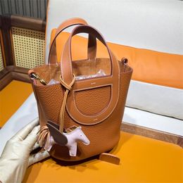 Borsa tote classica interamente fatta a mano Borsa da donna di lusso in pelle togo Vera pelle Pelle importata 100% fatta a mano42