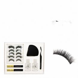 5 Pairs Magnet Eyel Set Makeup Magnetic Les Eyeliner Glue Removal Set Natural False Les Makeup Tools E4z5#