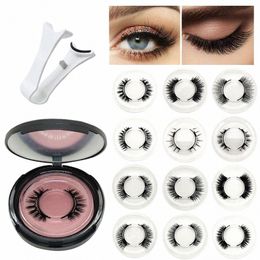 magnets Tweezer With 3d Magnetic Natural Mink False Curler Extensi Eyel Makeup Makeup Clamp Clip Tool Eyel Profi J3c7 Q9Y5#