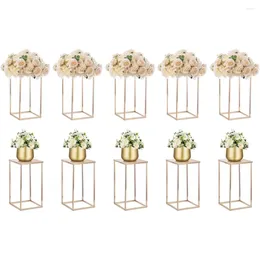 Vases Gold For Centerpieces Wedding - 10 Pcs 15.7 Inch Tall Vase Tables Freight Free