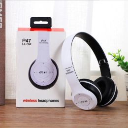 Headphone/Headset Stereo P47 Headset 5.0 Bluetooth Headset Folding Series Wireless Sports Game Headset for iPhone XiaoMi High Quality Headphones