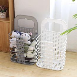 Laundry Bags Foldable Dirty Basket Collapsible Clothes Storage Box Plastic Large Capacity Home Sundries For Bathroom Organizer