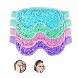 slee Eye Mask with Ice Reusable Gel Beads Hot Cold Therapy Eye Care Relaxing Relieve Fatigue Cover Sleep Eye Patch for Face h4dY#