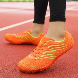 Shoes Unisex Track Field Shoes Pu Spikes Sneakers Non Slip Spikes For Running Nails Shoes Track And Field Comprehensive Training Shoes