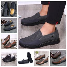 GAI comfortable Men Shoe Black Shoe Rounds Toe party Outdoors banquet Classic suit Men Business heel designer Shoe EUR 38-50 softs