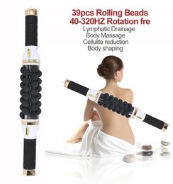 Fitness Massager Roller Massage Cellulite Reduction Lymphatic Drainage Rolling Beads Cylinder Therapy Body Contouring Machine 240314