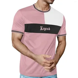 Men's T Shirts Sports Home Leisure Fashion Shirt Short Sleeved Round Neck For Men