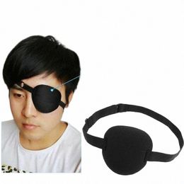 pirate Eye Patch Unisex Black Single Eye Patch Eyepatch One Eye Wable Adjustable Ccave Patch Kid Pirate Cosplay Costume 77Xj#