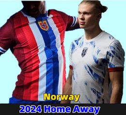 24 25 Soccer Jerseys Haaland 2024 Noruega ODEGAARD Berge King Camisetas De Futbol National Team Football Shirts Uniforms