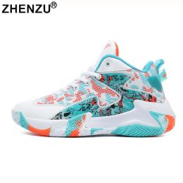 Shoes ZHENZU 3646 Lightweight Men Basketball Shoes Boys Breathable NonSlip Wearable Sports Shoes Athletic Sneakers Women