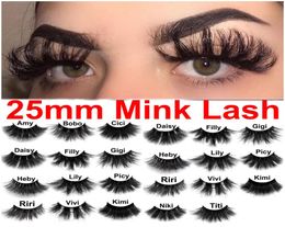100 25mm Mink Lashes 5D Mink Eyelashes False Eyelashes Crisscross Dramatic Long Fake Eye Lashes Makeup 3D Mink Lashes Extension E8627746