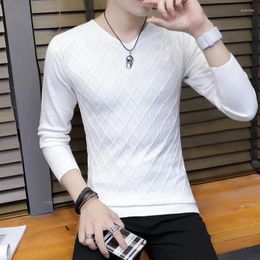 Men's Sweaters 2024 High Quality Long Sleeved V-neck Velvet Waffle T-shirt For Simple Pure Cotton Washed Comfortable Top Bottom Z58