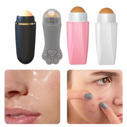 face Oil Absorbing Roller Volcanic Ste Blemish Remover T-ze Oil Removing Rolling Stick Ball Face Shiny Change Skin Care Tool R6Aq#