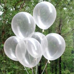 Party Decoration 10pcs/lot 5inch 12Inch Thick Clear Latex Balloons Transparent Wedding Birthday Inflatable Air Balls