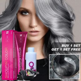 Color Damagefree Safe Natural Materials Semipermanent Hair Colors Dyes Set Professional Colors Cream Unisex Styling Hair Tones Paste