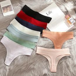 Women's Panties Sexy Low Waist T Back For Women Seamless And Comfortable Cotton Underwear Briefs