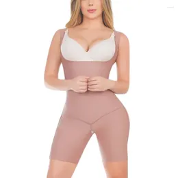 Women's Shapers High Compression Postpartum Corset Waist Trainer Body Shaper Open Breasted Button Up Shapewear Tummy Control Push