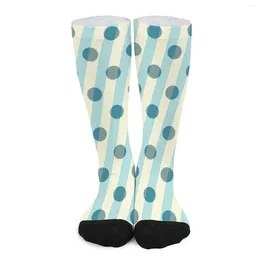 Women Socks Dots And Stripes Stockings Female Modern Art Breathable Funny Outdoor Anti Skid Pattern Birthday Present