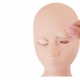 training Mannequin Head False Eyel Extensi Practice Head Model replacement Silice Removable Eyelids Makeup Tools Y0sf#