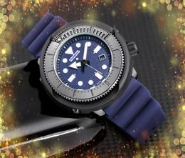 Lumious Mens Watches Big Size Factory Goods Sell Clock Rubber Strap Fashion Quartz Sports Racing Set Auger Waterproof Night Glow Diving Timer Watch Christmas gifts