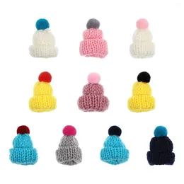 Ball Caps 10 Pcs Sweater Mini Accessories Dolls Santa Hats Crafts Christmas Tree Ornaments