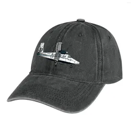 Berets Twin Otter N814SS Cowboy Hat Golf Wear Black Beach For Women Men's