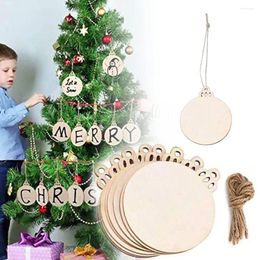 Christmas Decorations Wooden Tree Hanging Pendant Ornament Xmas Decoration Gift