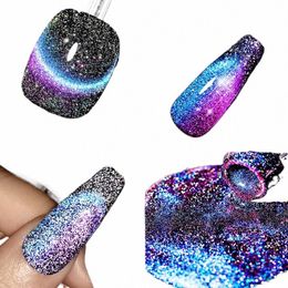 9d Reflective Magnetic Gel Nail Polish 7ml Shiny Glitter Cat Eye Nail Gel Varnishes Semi Permanent Soak Off UV Gel Nail Art c6WI#